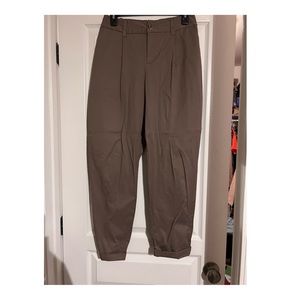 target high waisted brown trousers